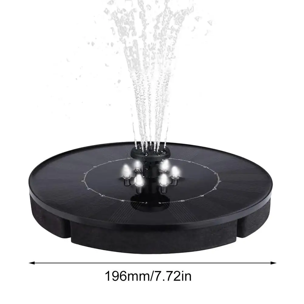

Floating Solar Fountain Garden Water Fountain Pool Pond Decoration Solar Panel Powered Fountain Water Pump For Garden Decoration