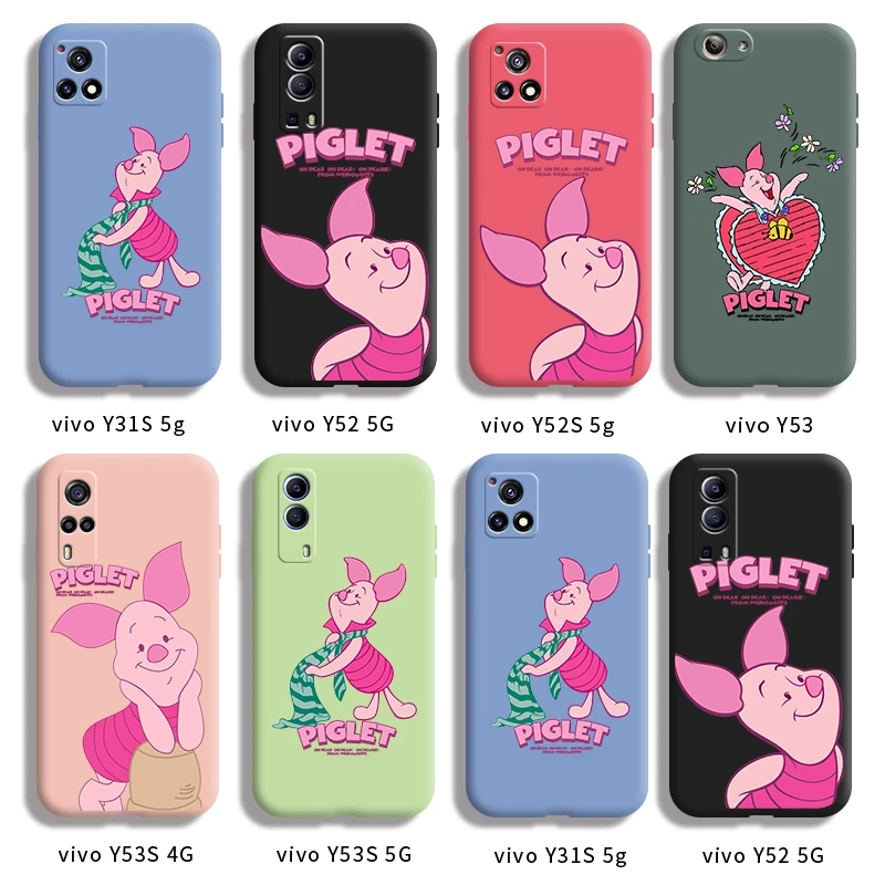 Чехол для vivo Y31S 5g Y52 5G Y52S Y53 Y53S 4G y5s y70 чехол с рисунком свиньи задняя крышка из