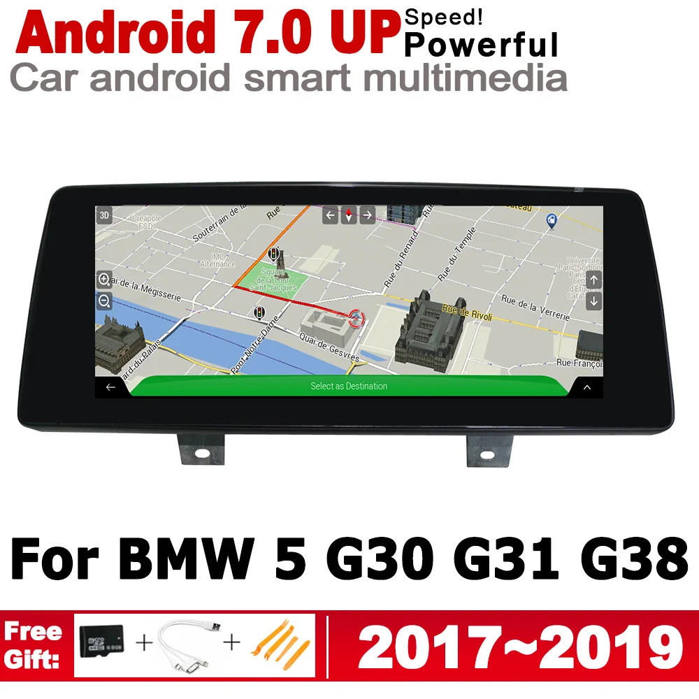 Автомобильный DVD плеер Android GPS мультимедийный для BMW 5 G30 G31 G38 2017 ~ 2019 EVO навигация