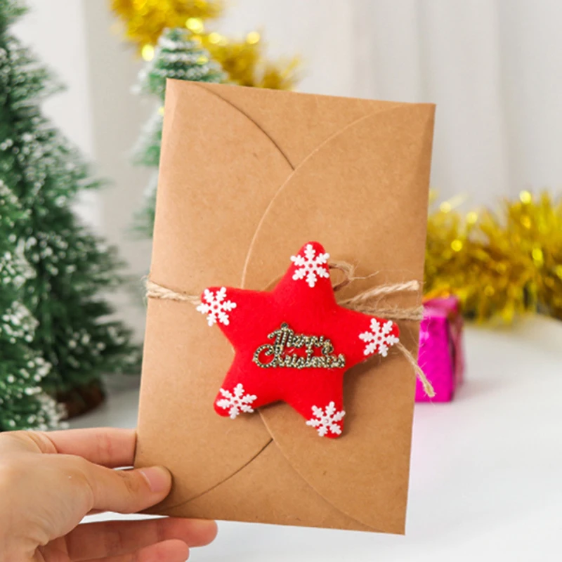 Christmas Greeting Card with Envelope New Year Note Cards Thank You Xmas Winter Holidays Blank Inside 6x4 | Дом и сад