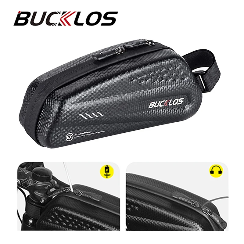 

BUCKLOS Mountain Bike Bag Top Tube Rainproof Waterproof Bicycle bag 1L Hard Front Cycling Frame Bag Mtb Accesorios