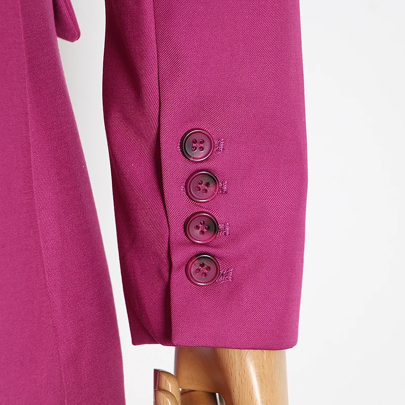 

CHICEVER Korean Blazer For Women Notched Collar Long Sleeve High Waist Tunic Ruched Loose Coats Female 2020 Fashion New Clothing