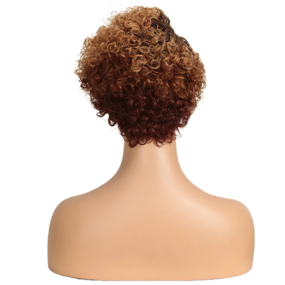 Парик с кудрявыми кружевами на передней части jodc цветные короткие кудрявые