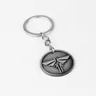 Брелок для ключей The Last Of Us 2, винтажный Ретро-брелок с логотипом светлячка, надписью Dogtag, Джоэль Элли, античный оловянный, кольцо для ключей