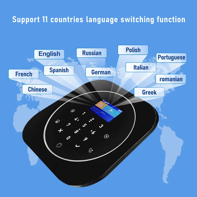 Беспроводная система сигнализации для дома Wi Fi GSM RFID ЖК клавиатура