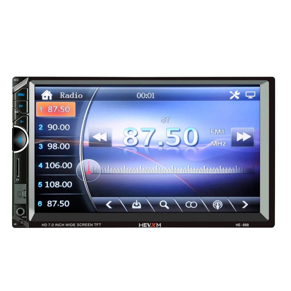 

Car Multimedia Player with IOS/Android Mirror Link Bluetooth Autoradio 2 Din 7" Touch Screen MP5 TF USB Radio