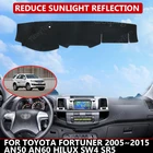 Чехол для приборной панели автомобиля Toyota Fortuner 2005  2015 AN50 AN60 Hilux SW4 SR5, защитный коврик, солнцезащитный козырек, коврик для приборной панели, Автомобильный Ковер
