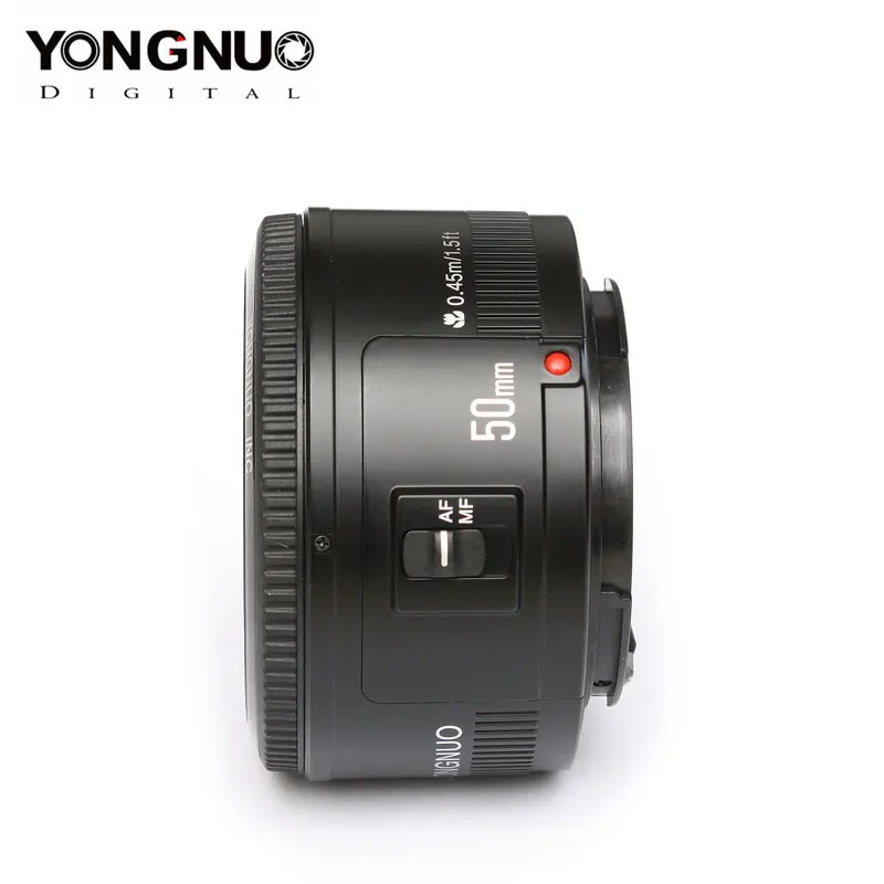 Объектив YONGNUO YN50mm F1.8 для Nikon D800 D300 D700 D3200 D3300 D5100 D5200 DSLR объектив камеры Canon EOS 60D 70D 5D2