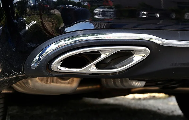 

Выхлопные выходы автомобиля хвост рамка отделка AMG для Mercedes benz E класс W213 C Класс W205 GLC AB GLE GLS класс 2015 2016 2017