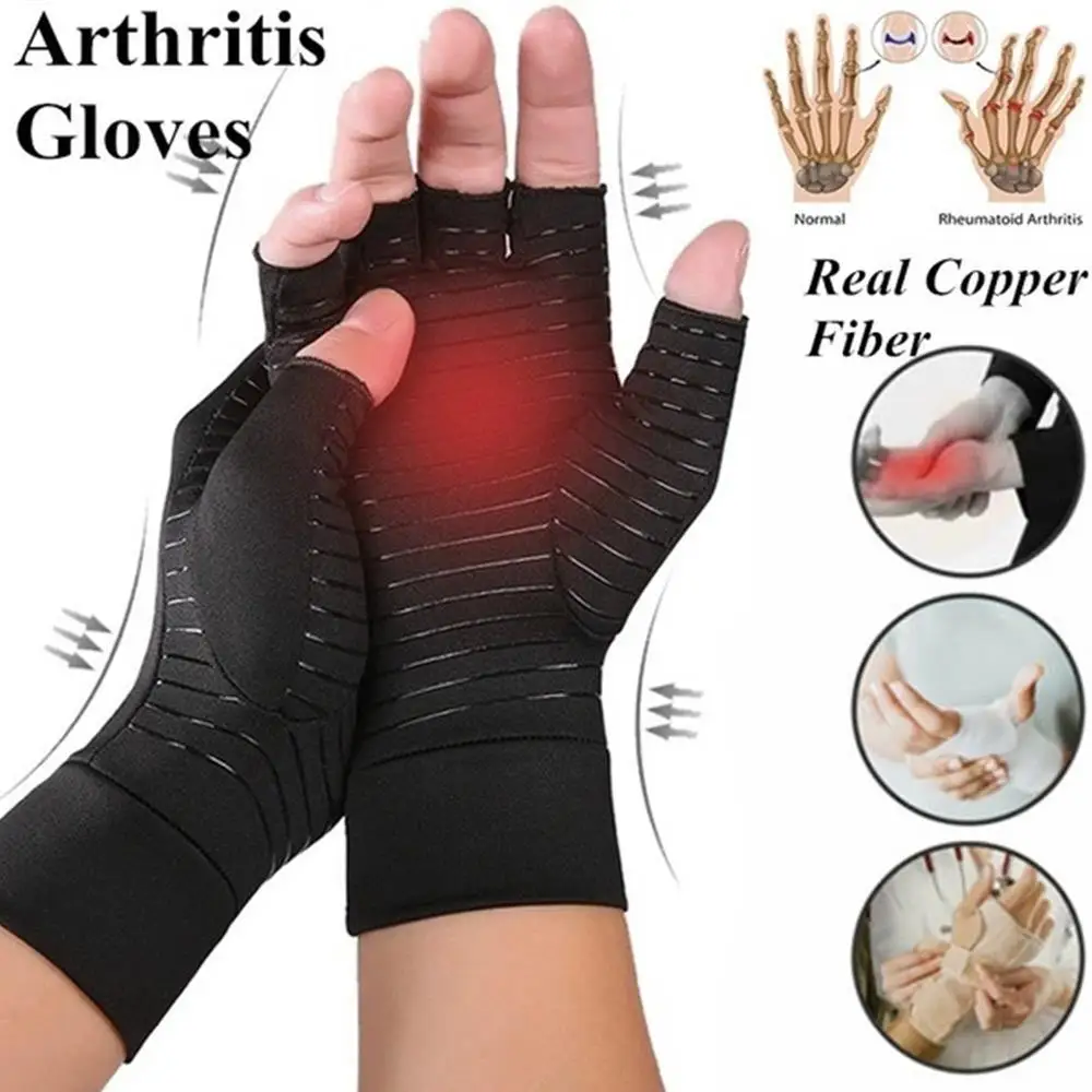 Эффективный перчатки без пальцев Fibroarthritis Давление реабилитации артрит | Спорт и