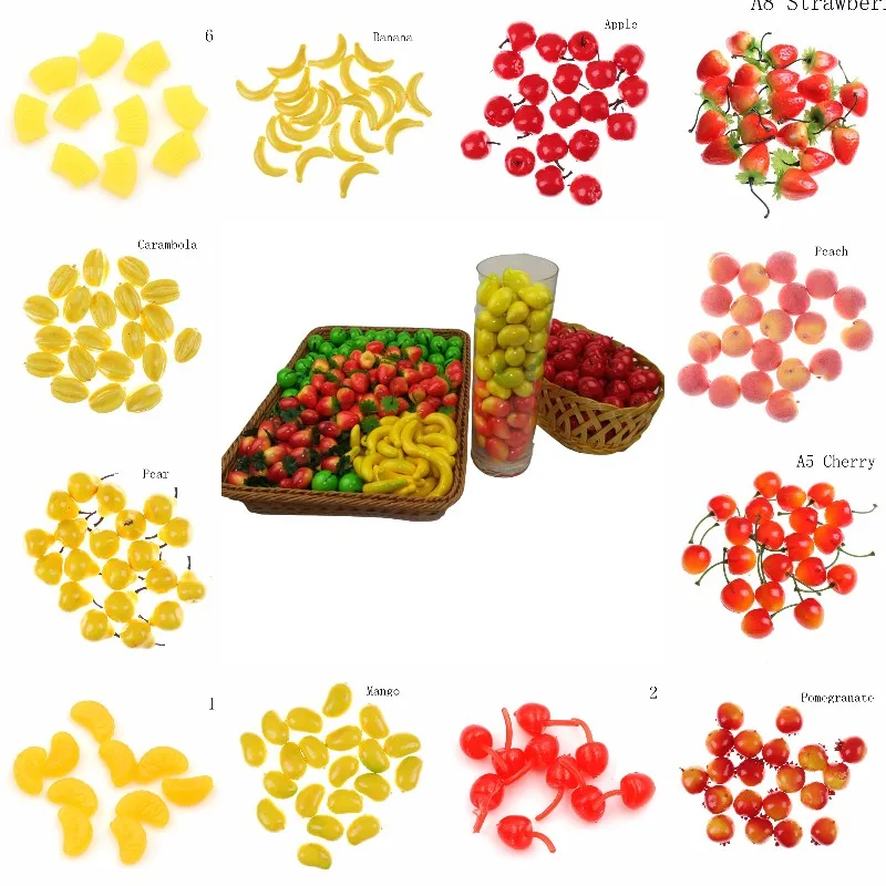 

10/20 шт./лот кухонные игрушки Мини имитация искусственных фруктов и овощей из пенопласта для детей кукольный домик игрушки для ролевых игр