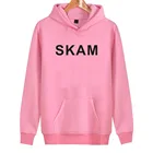Новый список Skam толстовки на каждый день с принтом в виде букв, с капюшоном для мужчин и женщин; Модная популярная обувь толстовки уличная Модный свитшот, детская одежда