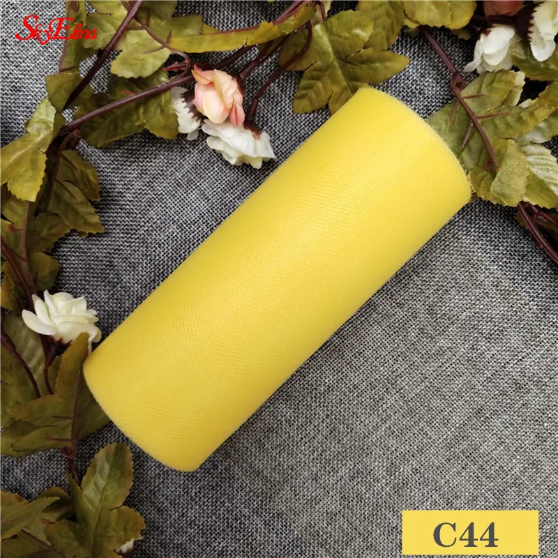 C44 15 см* 22 м Тюль органза рулон ткани украшения дома свадебные украшения сценический фон реквизит декор 5zSH759 - Цвет: C44