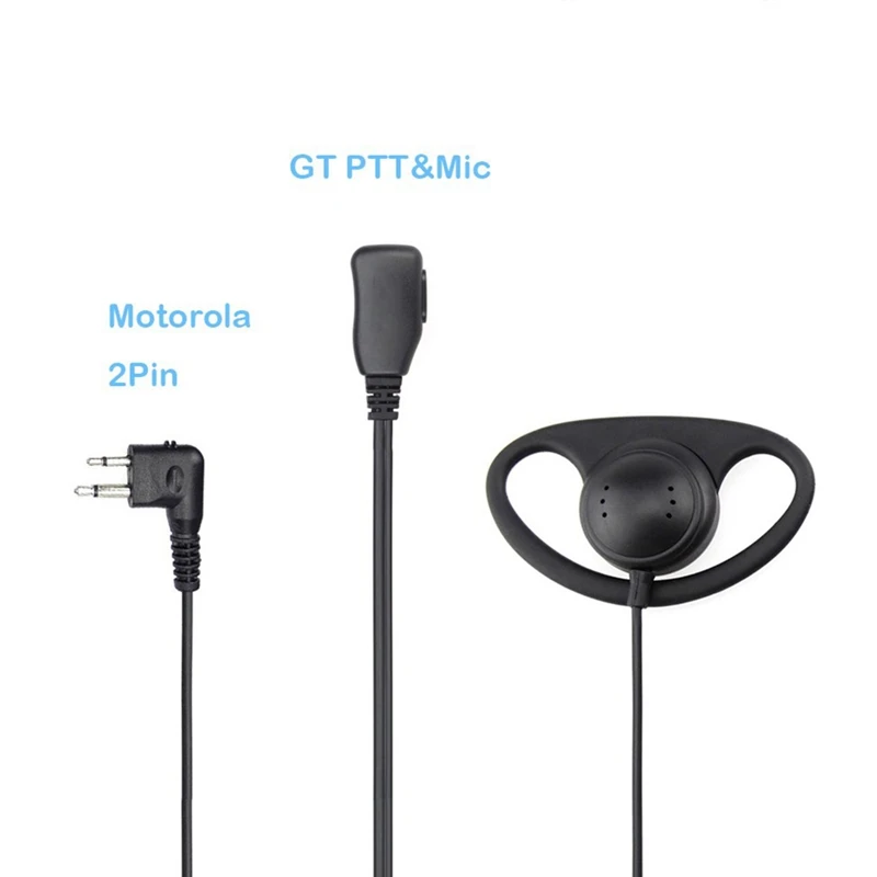 2 Pin Advanced D Форма клип-ухо Ptt гарнитура наушник микрофон для Motorola Way Радио GP88S GP300 GP68