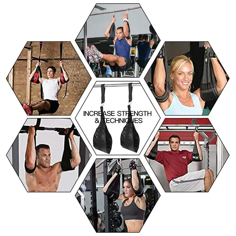 

Abdomen Training Supporters Belts Horizontal Bar Pull-up Leg Lifting Fitness Strap Kit PUZ777