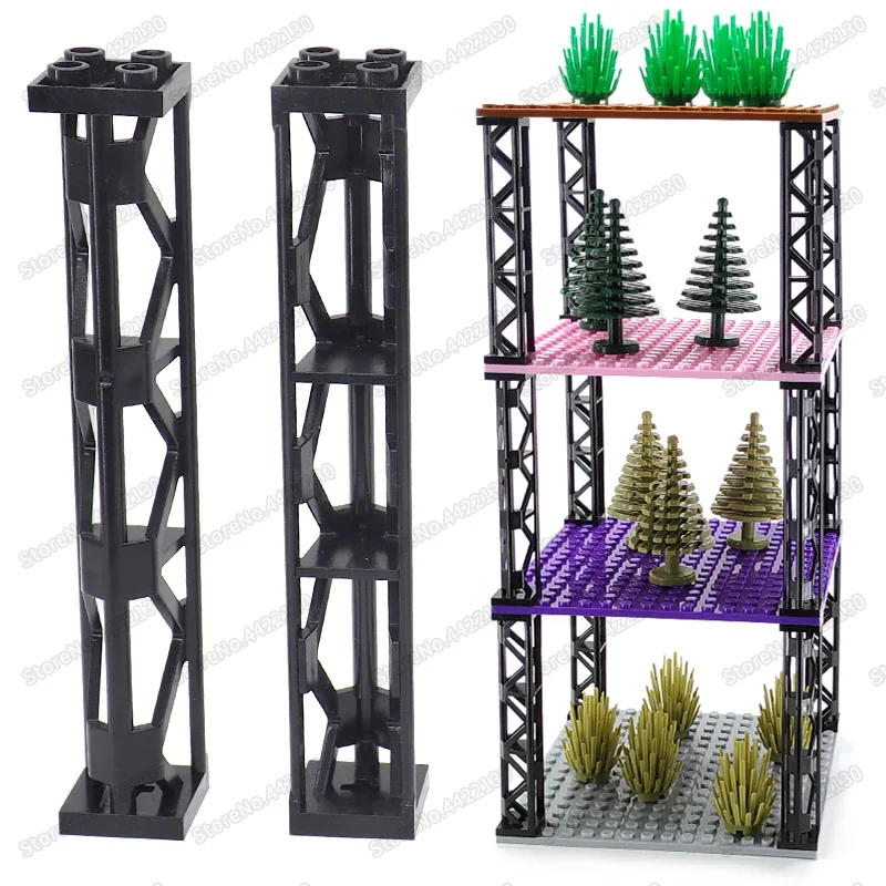 Длинная форма четыре отверстия строительные блоки столб сделай сам место для