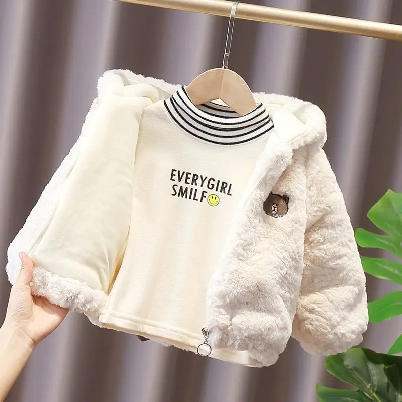 

Girls Boys Coat Jacket Thicken Plus Velvet 2021 Luxury Thicken Plus Velvet Winter Cotton Plus Size Overcoat Children's Clothes