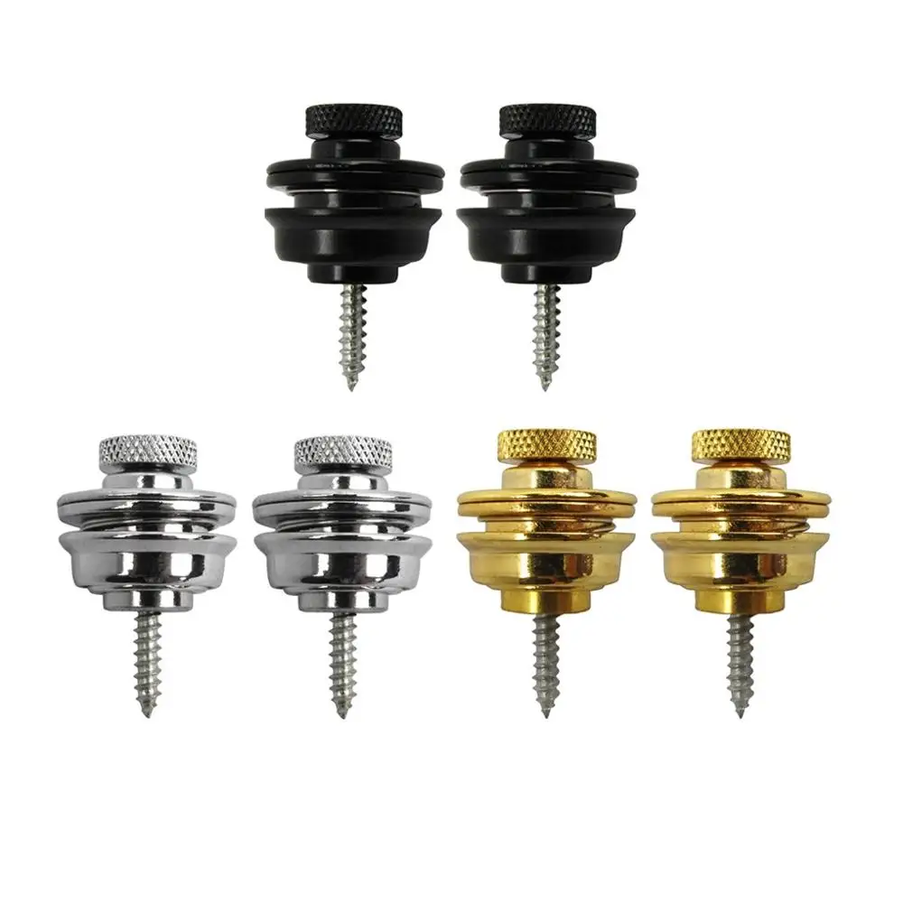 Новый 2 шт. металлический большой нескользящий гитарный ремешок блокирующая