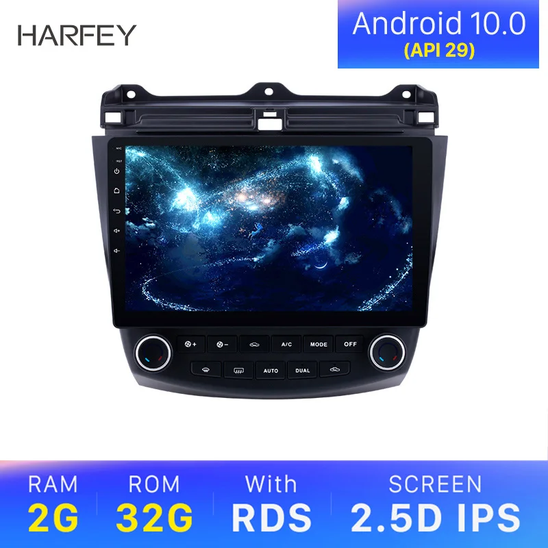 Автомобильный мультимедийный плеер Harfey API 29 Android 10 0 Wifi GPS радио 1 дюйма 2DIN для Honda