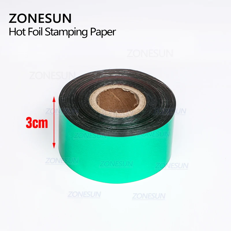 ZONESUN 3 см рулоны ПВХ фольги бумаги горячей штамповки тепловой переноса