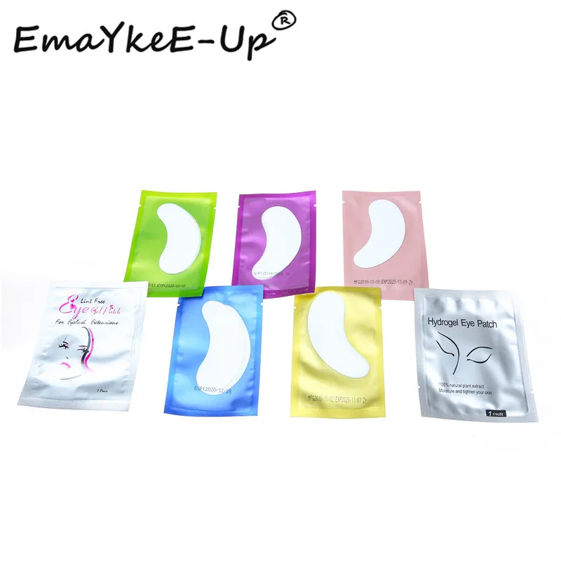 Патчи гелевые безворсовые гидрогелевые для наращивания ресниц 100 пар | Красота и