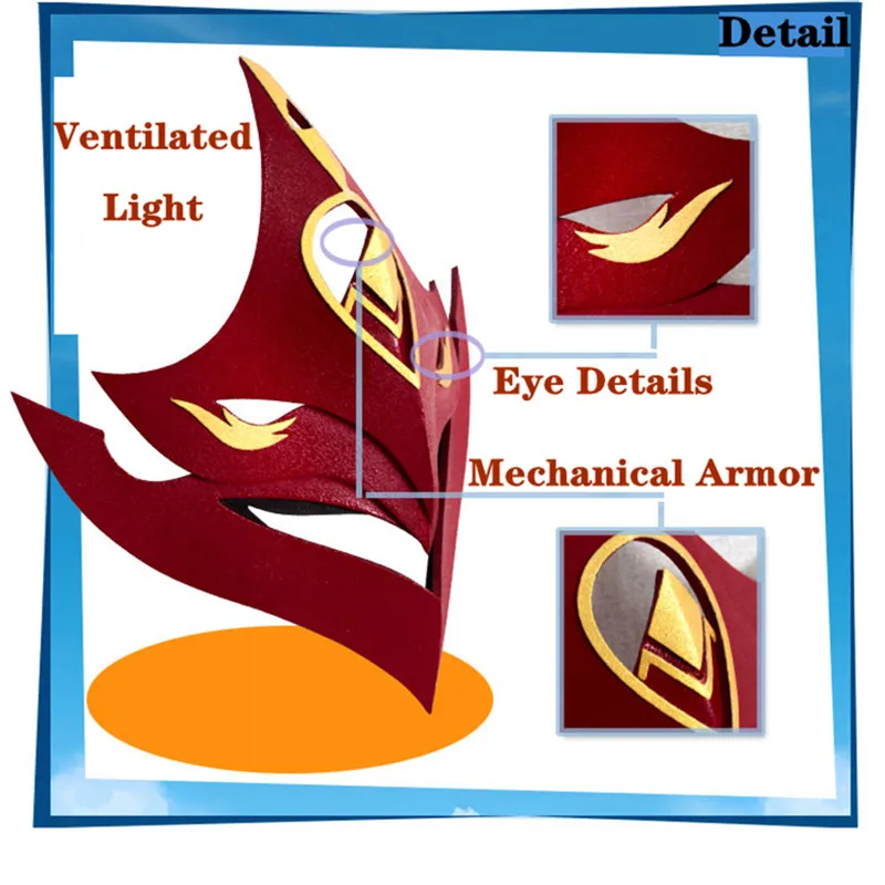 Anime Game Genshin Impact Tartaglia Mask Headwear Cosplay Unisex Halloween Party Masks Adult Kids Prop Accessories | Тематическая