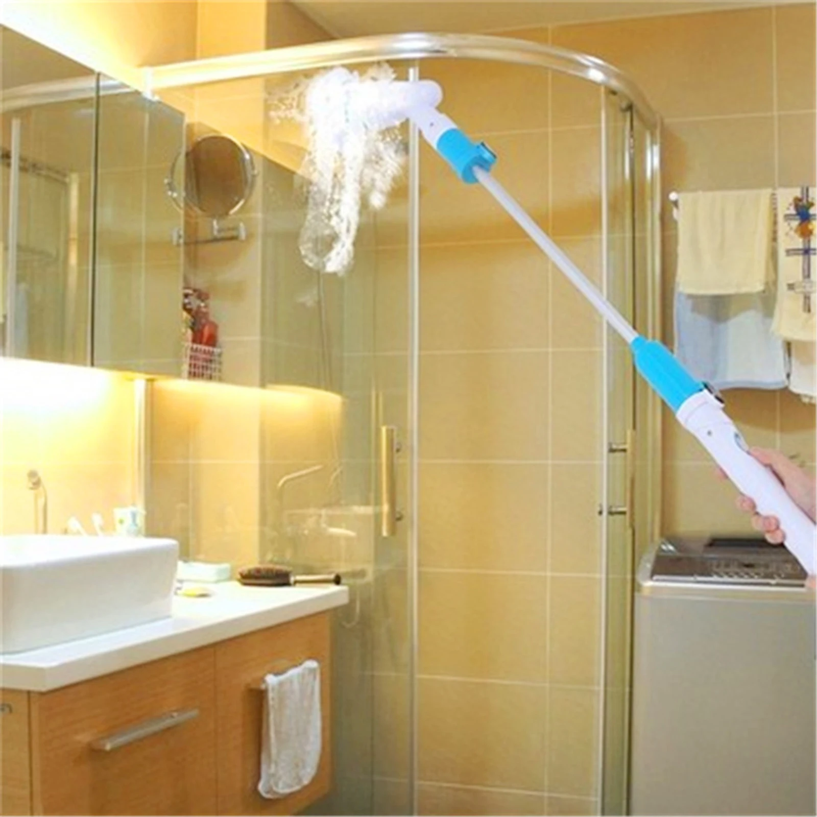 Электрическая Беспроводная щетка для чистки с 3 сменными насадками регулируемая