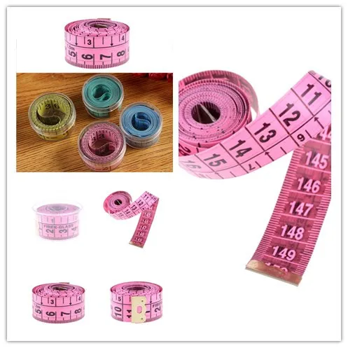 

Новое поступление мягкий Рулетка для Пошив по индивидуальному заказу Ткань линейка разные цвета 1 шт. 60 дюймов 1,5 м