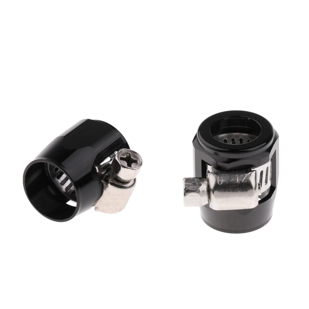 

2 Pieces Hose Clamps With Worm Thread, Clamping Range Φ 12-19mm, Aluminum