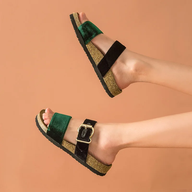 Красивые женские мягкие искусственные украшения летние пляжные туфли ручной