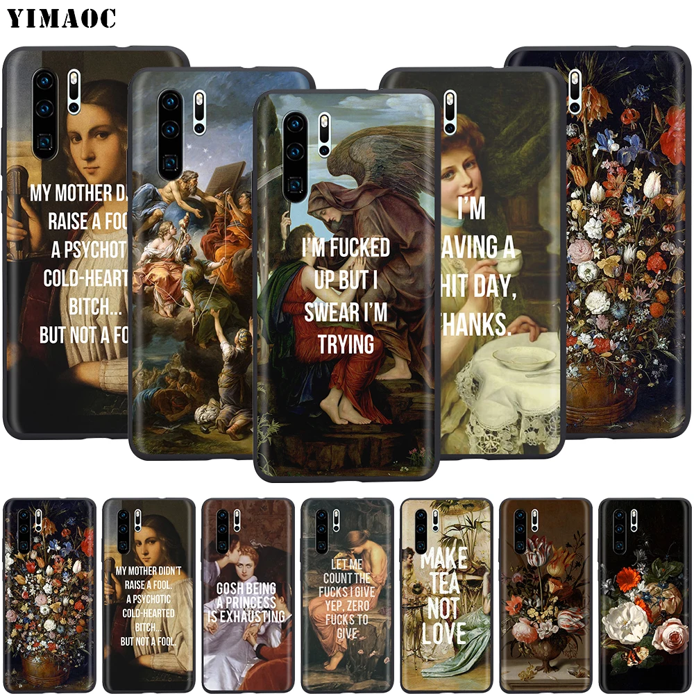 Классический чехол YIMAOC для Huawei Mate 20 Honor 6a Y7 7a 7c 7x 8c 8x9 10 Nova 3i 3 Lite Pro Y6 P30 P smart|Бамперы| |