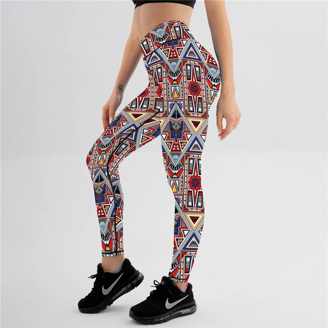 Sport Leggings Women 3D Printed High Waist Yoga Pant Female Elastic Squatproof Running Trousers Girls Gym Workout Tights Leggins