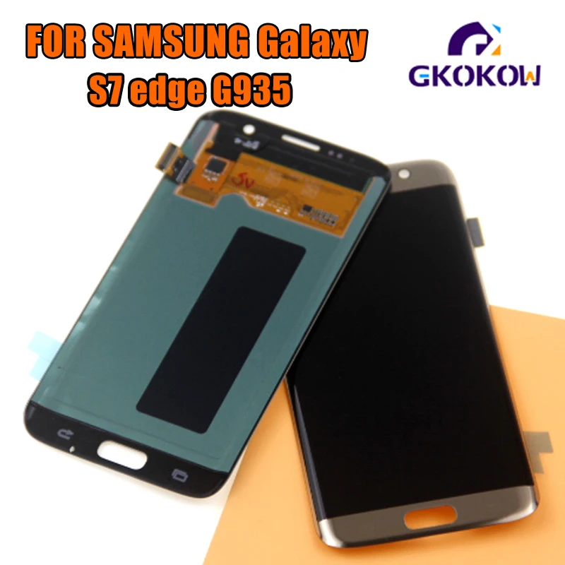 5 дюймов новый супер AMOLED ЖК экран для SAMSUNG Galaxy S7 edge дисплей G935 SM G935F с сенсорным