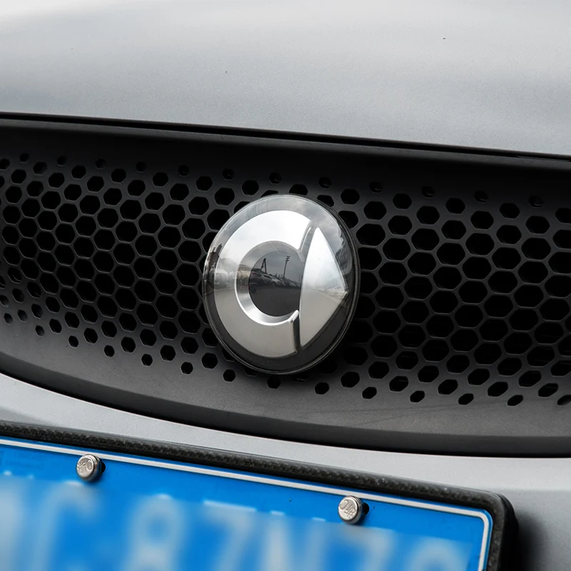 

Car Front Brand Ornament Transparent Protective Cover Decoration Car Styling Accessories For Mercedes Smart 453 fortwo forfour