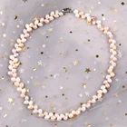 Ожерелье-чокер из натурального пресноводного жемчуга, элегантная цепочка, аксессуары в стиле ретро, ожерелье для женщин и девушек, ювелирные изделия 2022, подарок, новая мода