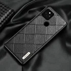 Чехлы для мобильных телефонов для Google Pixel 6 Pro 6 5 Pixel 4 Pixel 4A Pixel 5A 5G из натуральной кожи ромбик зернистый 360 полный защитный чехол