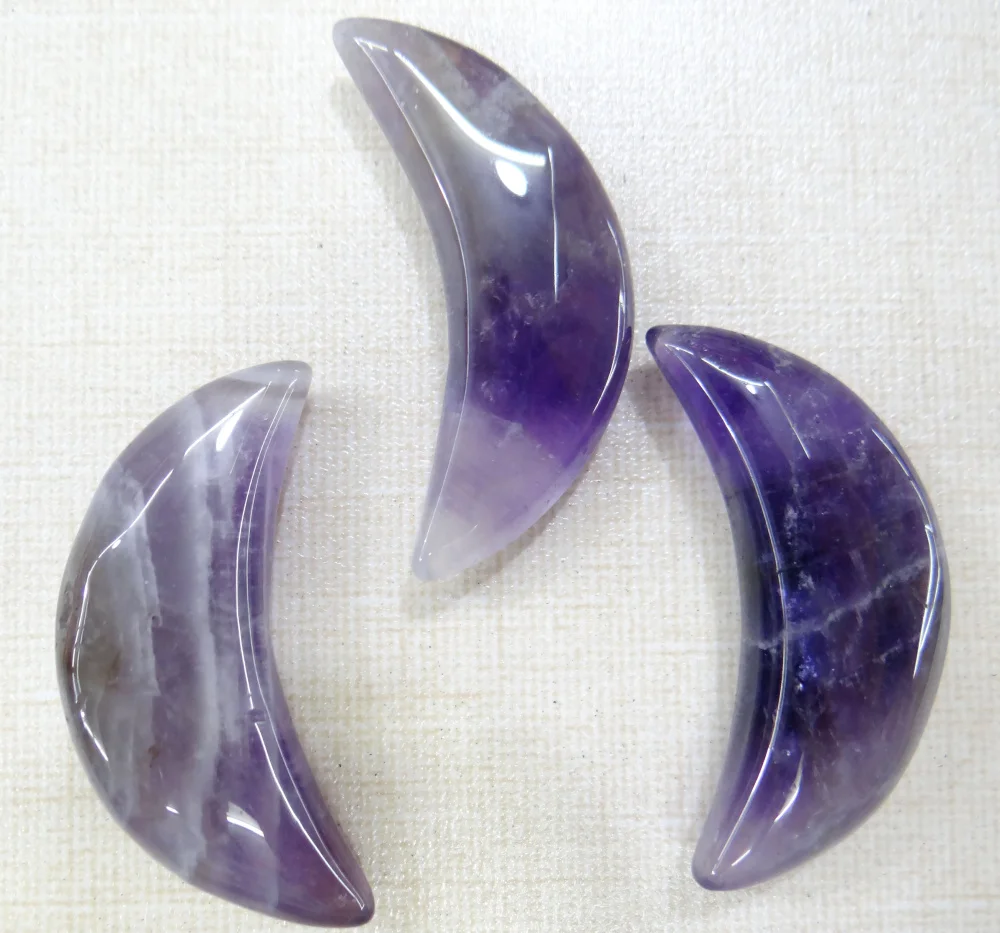 8 шт. подвеска в виде Луны с натуральным кварцевым камнем | Украшения и аксессуары