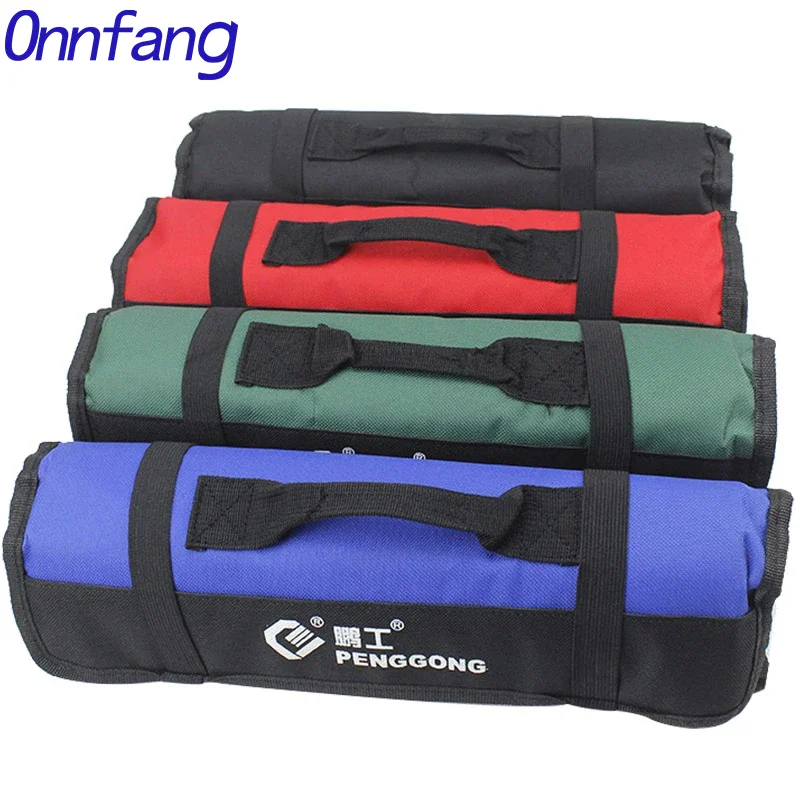 

Portable folding roll tool bag Oxford cloth waterproof canvas bag multi-function wrench pliers screwdriver portable storage bag