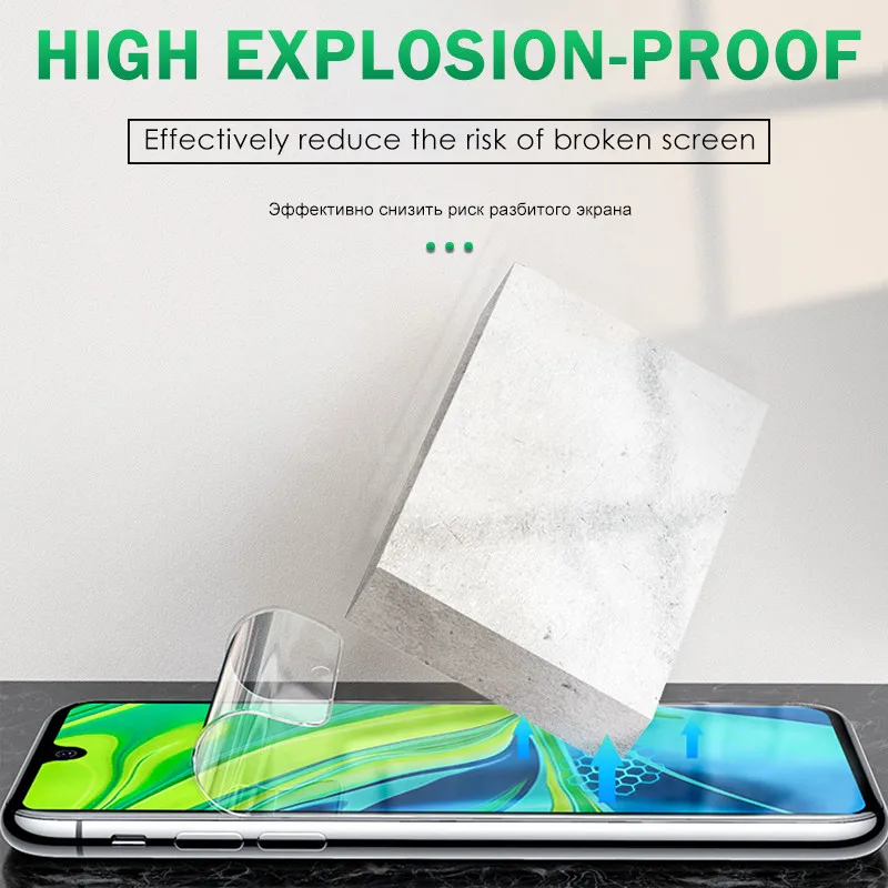 Чувствительной прозрачный гидрогель пленка для OPPO Reno3 2 Pro 5G 10X зум 3D полное