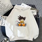 Новинка Осенняя мужская одежда Dragon Ball Сон Гоку съедобная лапша Аниме Манга толстовки с капюшоном Мультяшные пуловеры повседневные толстовки унисекс