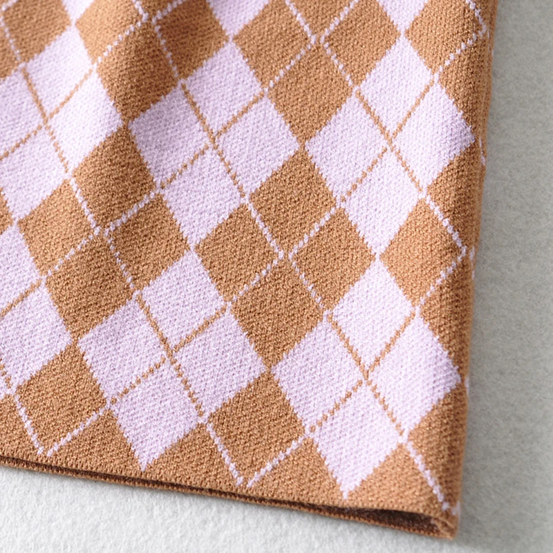 

SISPELL Print Hit Color Skirts For Female High Waist Slimming Multicolor Womens Vintage Skirt Fashion Streetwear Tide 2021