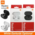 Новые белые наушники Redmi Airdots 2 2021 Беспроводные наушники с шумоподавлением оригинальные TWS Xiaomi Redmi Airdots2 Bluetooth наушники