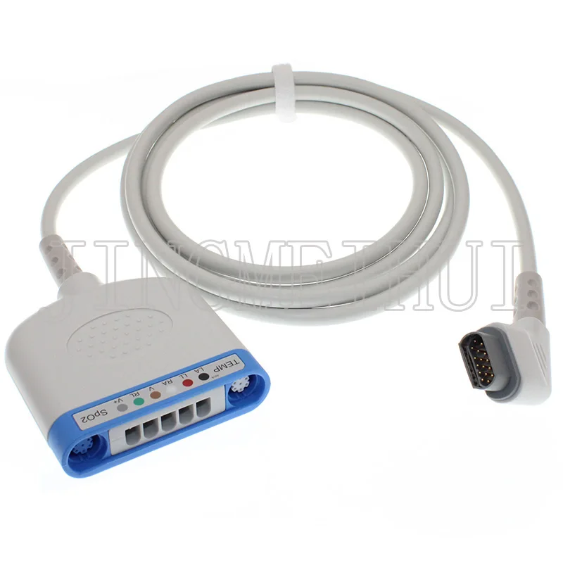 Совместимый многоканальный кабель Seimens-Drager 3368391 с адаптером spo2/Temp/ECG для монитора