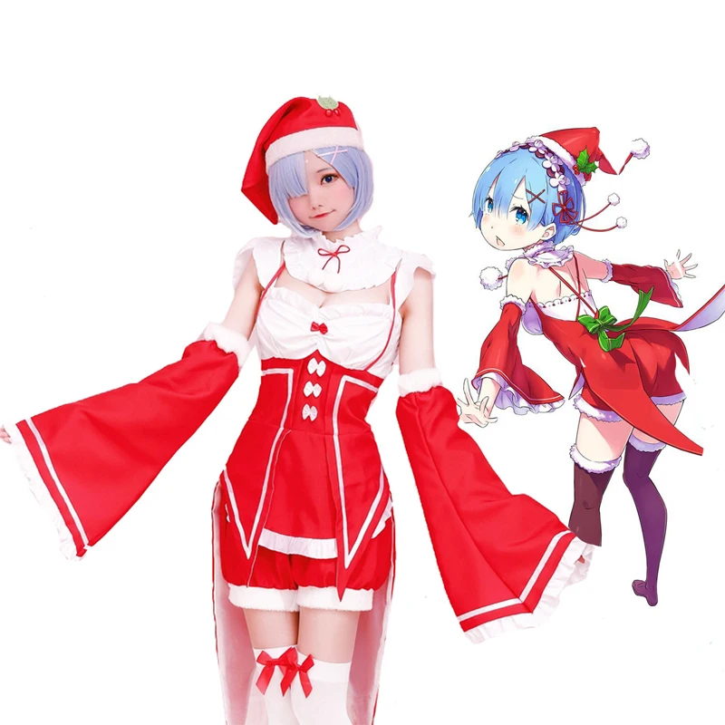 Женский костюм на Хэллоуин аниме Re:Life In A Different World From Zero косплей Рем и Рам