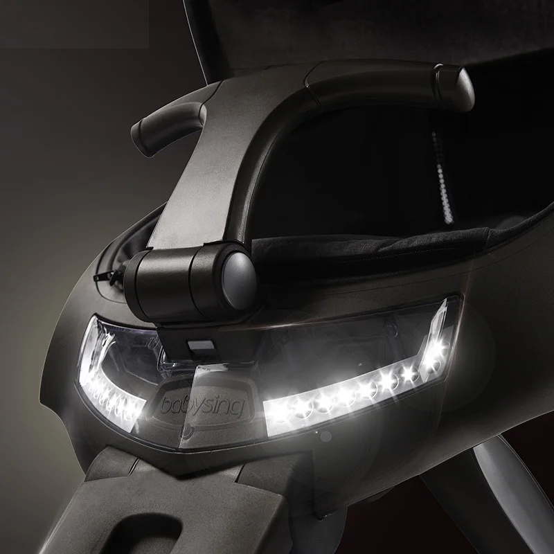 RNZ пластиковый светодиодный светильник детская коляска портативный с высоким