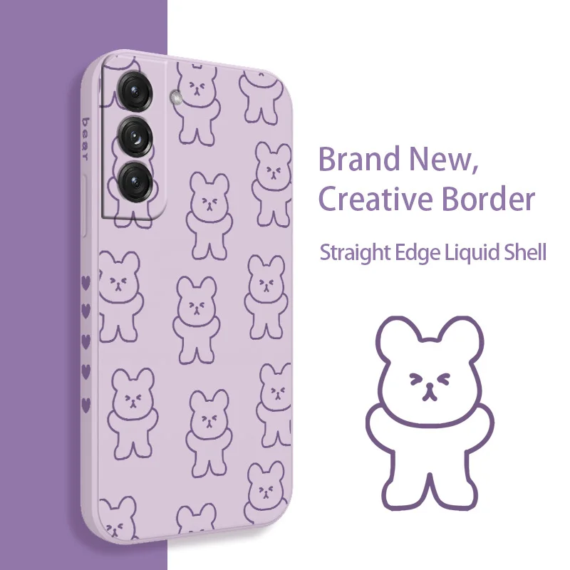 Bears Phone Case For Samsung Galaxy S22 S21 S20 FE S10 Note 20 10 Ultra Plus A72 A52 A42 A32 A71 A51 A41 A31 A21S Phone Cover