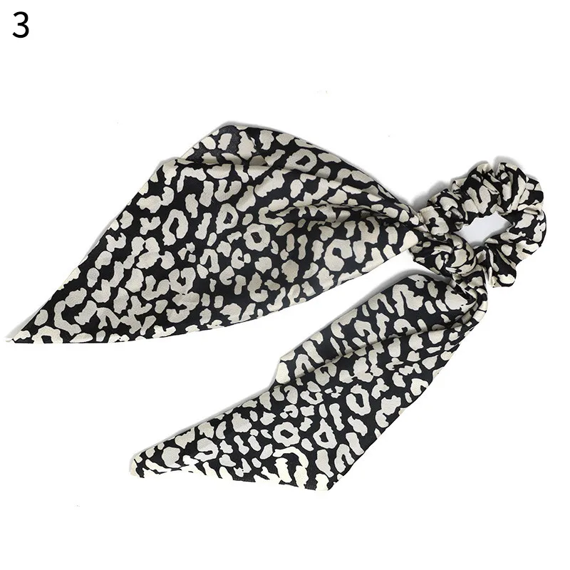 Leopard 3 Новинка года! женские резинки для волос с леопардовым принтом, змеиным узором и цветочным узором, женский шарф для волос с эластичным бантом, лента для волос, аксессуары для волос для девочек - Цвет: Leopard 3