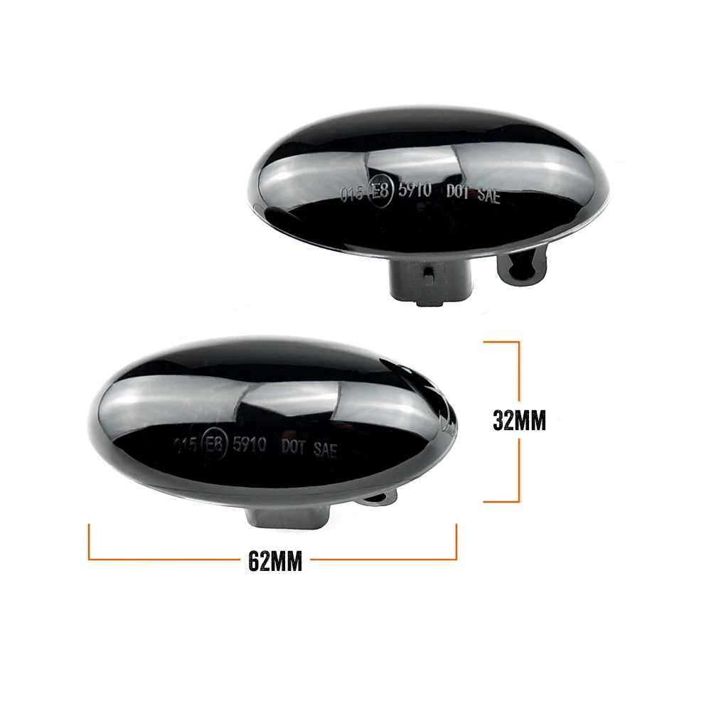 

LED Dynamic Turn Signal Side Marker Light Sequential Blinker Light For Peugeot 307 206 207 407 107 607 For Citroen C1 C2 C3 C5