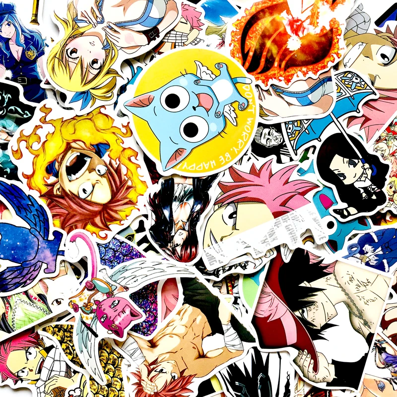 

60 шт. классический японский аниме Сказочный хвост стикер s для велосипеда мотоцикла скейтборда гитары ноутбука багажа Граффити стикер