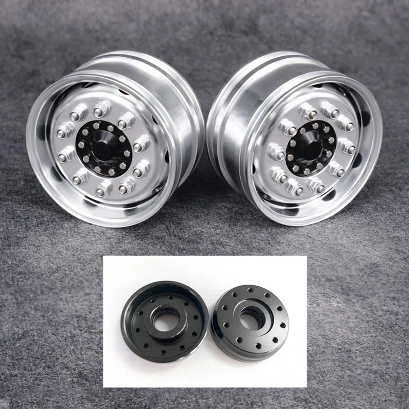 

Metal LESU Front Wheels Hub for 1/14 Tamiyay Non-Power Axles RC Tractor Truck Electric Car Remote Control Dumper Th10245-Smt3